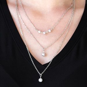 High heels and hustle silver necklace